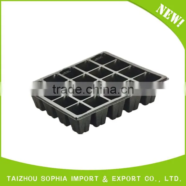 Good Reputation High Quality 512 Cells Black Plastic Plant Tray photo-2