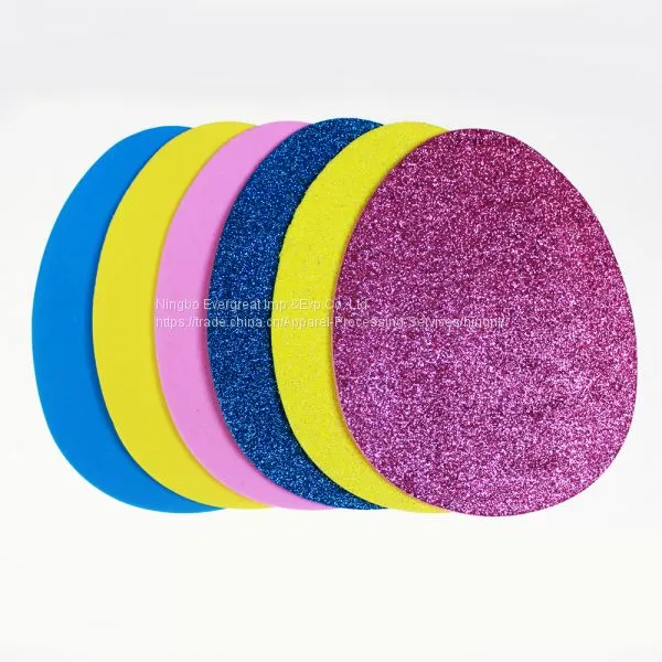 Egg shape glitter EVA foam sheet