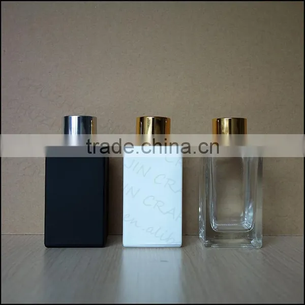 Custom Made Hand Blown 15ml 100ml 200ml Square Glass Perfume Bottle photo-4