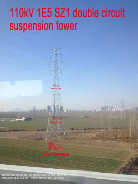 MEGATRO 110kV 1E5 SZ1 Double Circuit Suspension Tower photo-2