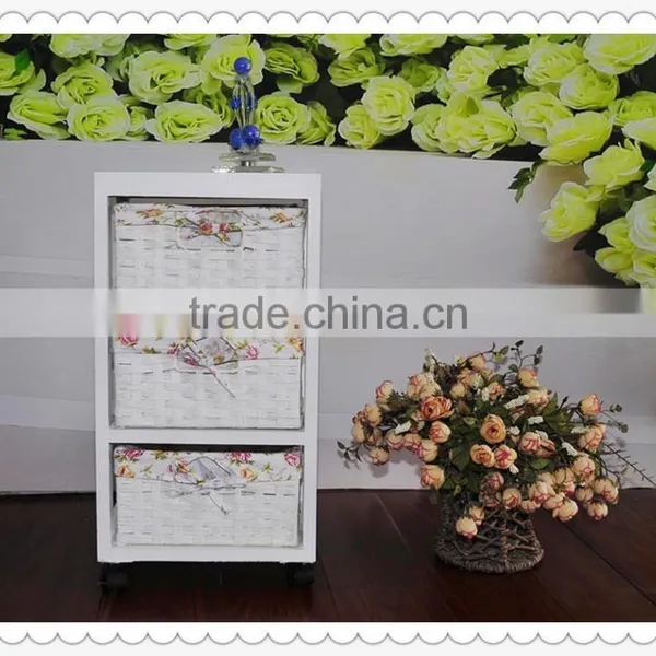 Exclusive High Quality Handmade Decorative Wooden Cabinet With Baskets Drawers photo-3