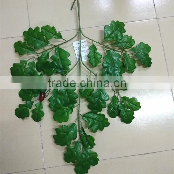 SJ9845 Artificial Hanging Oak Tree Branches Leaves Decorative Mini Foliage Leaf photo-4