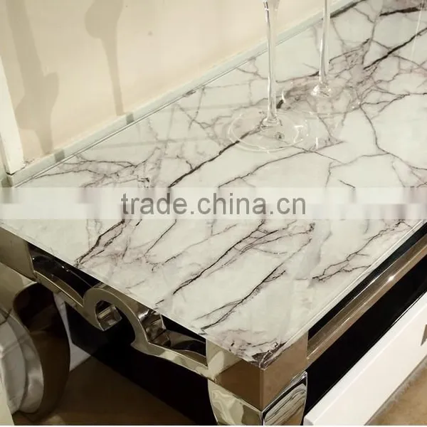 Stone TV Stand Stainless Steel Legs With Drawer photo-5