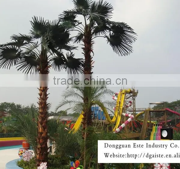 Home and Outdoor Garden Edging Decoration 1ft to 33ft or 1m to 10m Height Artificial Fiberglass Palm Tree EZLS08 0806 photo-3