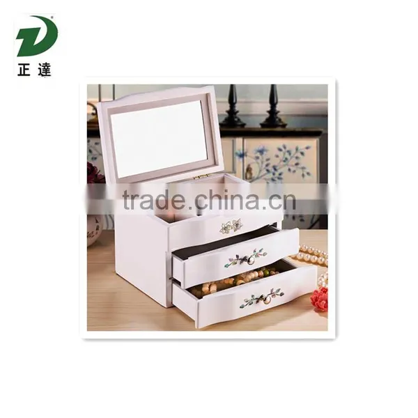 Earring Jewelry Box Storage Organizer (White) photo-5