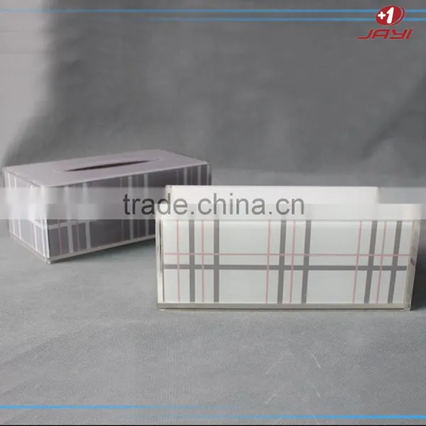 China Custom Printed Acrylic Lucite Plastic Tissue Box Holder for Car photo-2