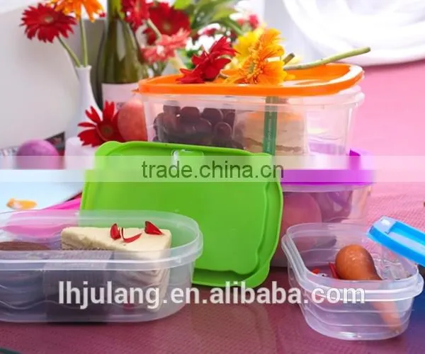 BPA-Free Useful Plastic Food Container Set With Lid/5pcs Plastic Food Container Set With Lid photo-3