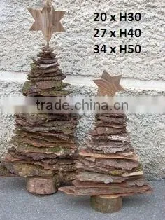 Natural Wooden Hanging Christmas Ornaments Decoration photo-3
