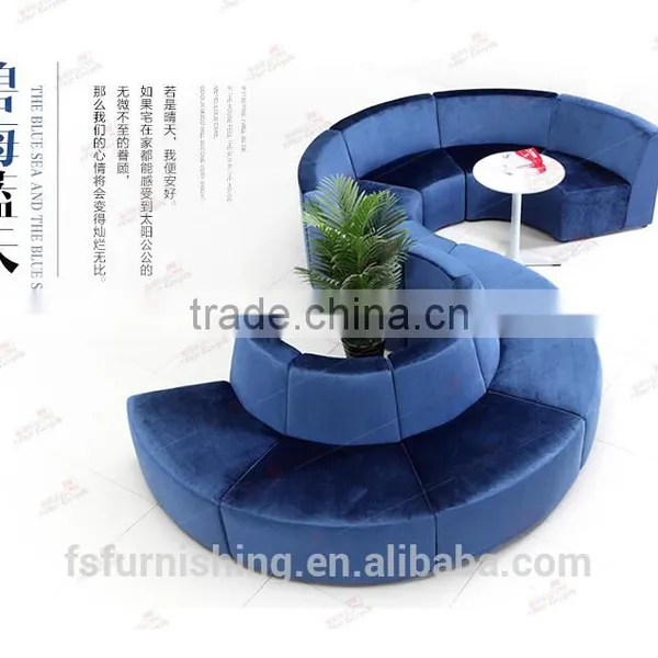 Freedom Combination of Color Round Shape Sofa Stool Bench for Shopping Mall Public Area High Fashion Project Furniture Modern photo-3