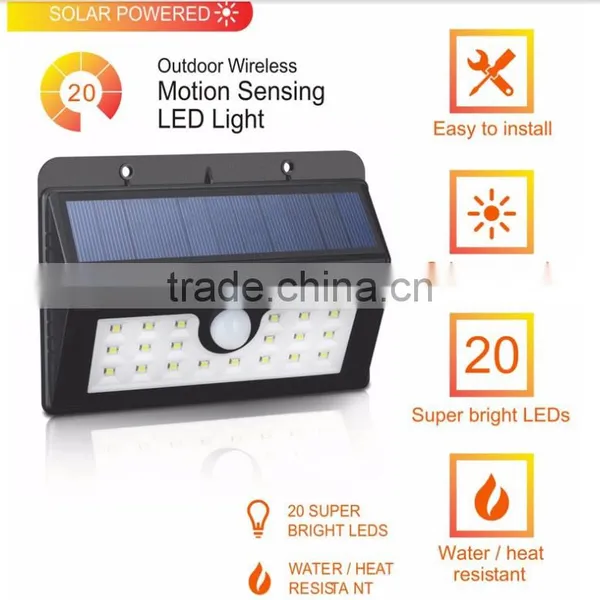Solar Lights 2-Pack 20LED Motion Sensor Light Waterproof Outdoor Led Emergency Light for Garden,Patio photo-5