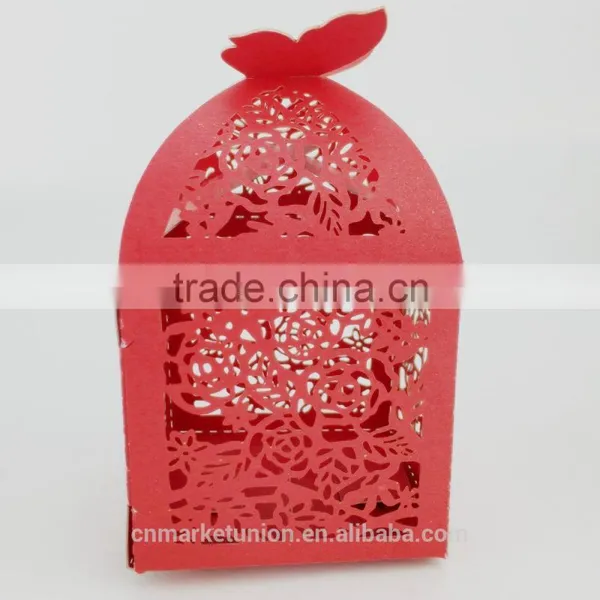 Foldable Sweet Wedding Candy Box Romantic Paper Wedding Box photo-2
