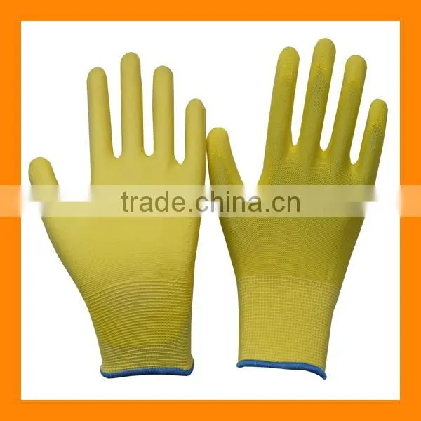 Cheapest PU Palm Fit Gloves Multi-colors Softtextile PU Glove Industrial Work Safety PU Coated Gloves photo-5