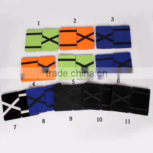 PU Leather Elastic Trick Fold Wallet Magic Money Clip photo-5