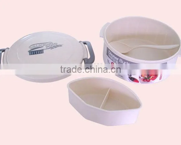 Round Shape Plastic Food Container With Soup Box and Spoon photo-5