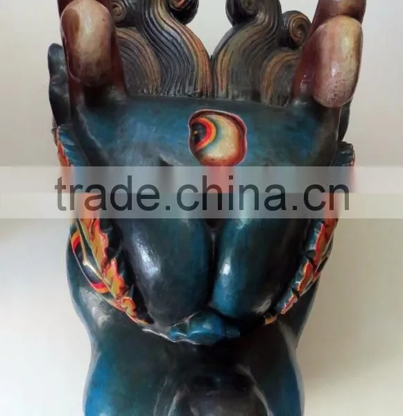 Dragon Mask Wall Hanging Decor Handmade in Nepal photo-5