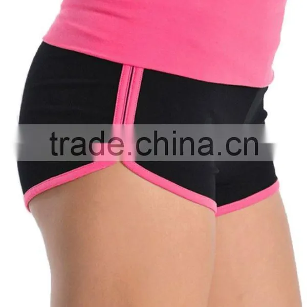 Bulk Buy Clothing Cheap Wholesale Summer Hot Shorts Two Tone Contrast Color Dolphin Shorts For Ladies Athletic Beach Wear photo-2