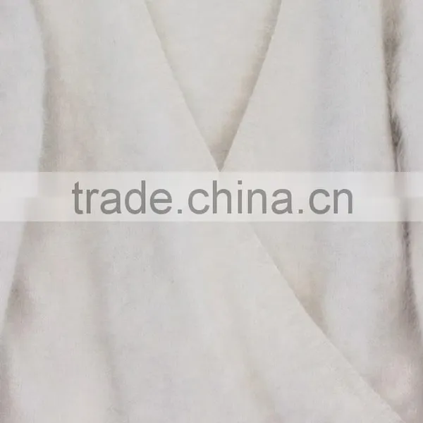 Personalized Lady Ivory V Neck Ribbed Hem100% Angora Sweater photo-5