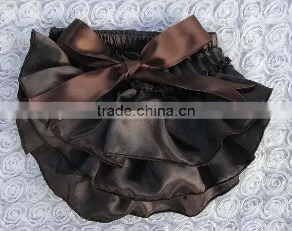 New Design Children Ruffle Bloomers Knit Ruffle Diaper Cover Baby Bloomers photo-2