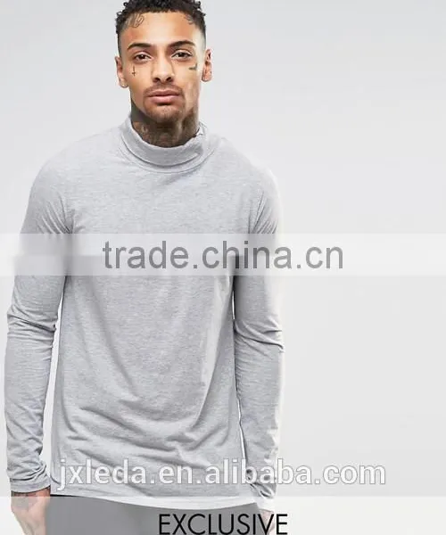 Long Sleeve Casual Street Top Wear, OEM Cheap Blank Sports Golf Gym T-shirt Men Wholesale photo-4