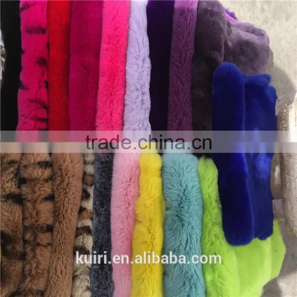 Natural Real Rex Rabbit Fur Plate Pelt Skin for Trim/Rex Rabbit Fur Skin Tanned Rabbit Fur Skin