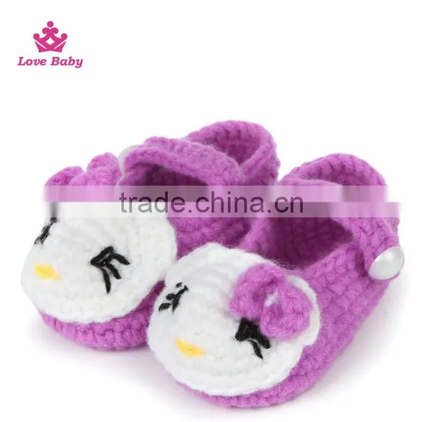 Latest Desigh Cute Baby Adult Hand Crochet Wool Shoes LBS20151223-20 photo-5