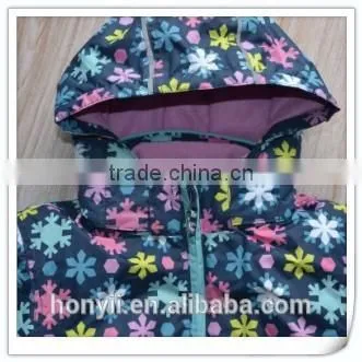 CHILDREN KID GIRL'S CUTE PRINT PUFFY HOODED SKI JACKET photo-6
