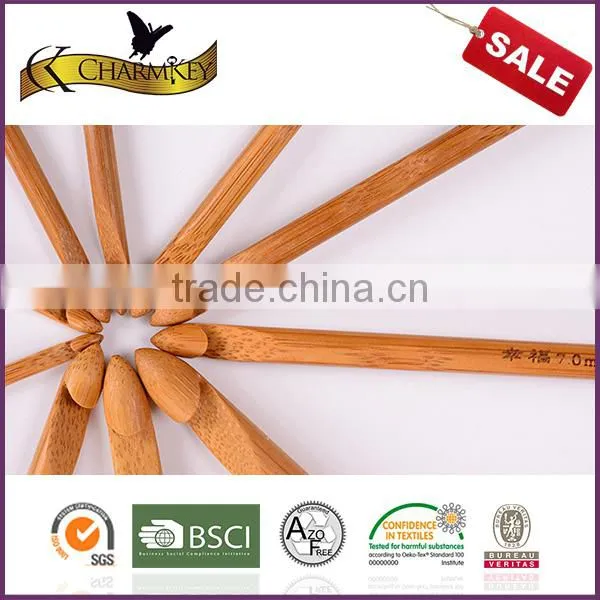 Charmkey Needlework Smooth Bamboo Crochet Hook Set to Crochet Patterns photo-2