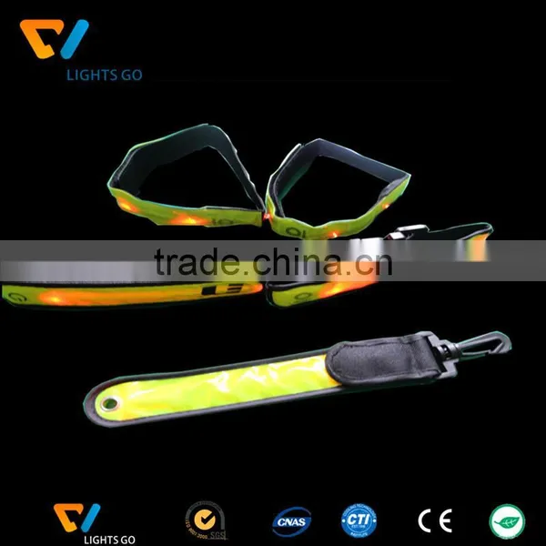 New Design Customized Glow in the Dark Reflective Running Wristbands With Printing Logo photo-4