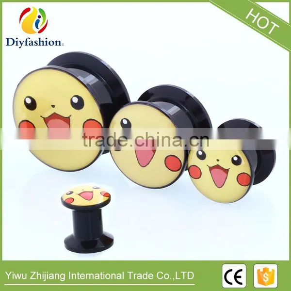 Cute Popular Acrylic Pokemon Body Piercing Jewelry Ear Plug photo-6