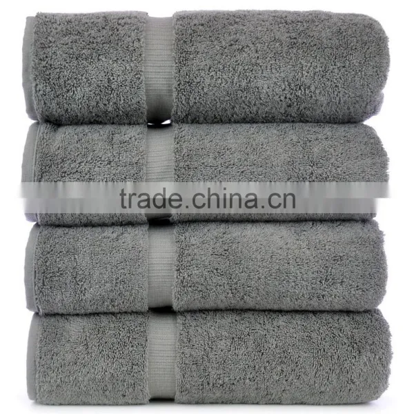 Wholesale 16S Combed 100% Cotton White Plain Hotel Bath Towel for 5 Star Hotel photo-2