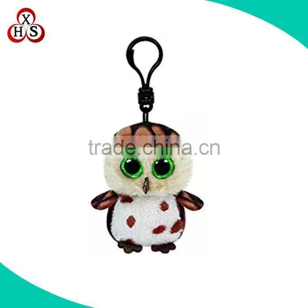Customized Cute Big Eyes Handmade Animal Cotton Keychain photo-6