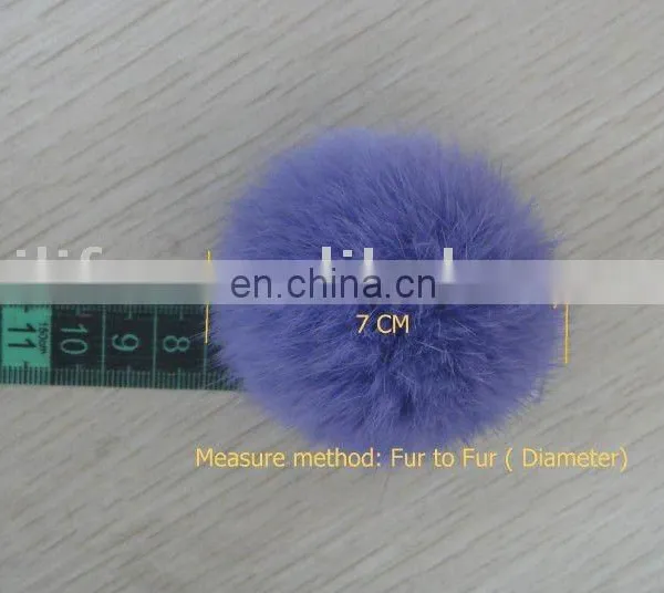 Rabbit Fur Balls In Different Diameter ( Fur To Fur ) Fur Accessories ( Style: # B222 )