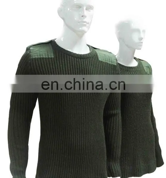New Arrival Military Men and Women Sweater Army Pullover With 100% Wool photo-2