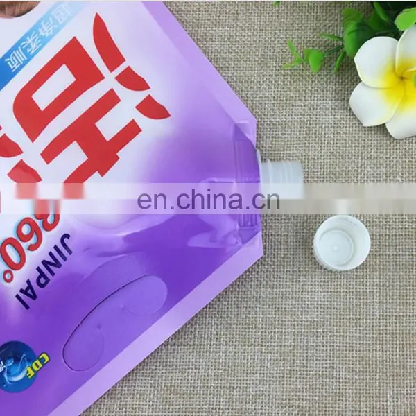 Factory Cheap Price 1.38kg Laundry Packaging Bag With Spout,stand up Spout Pouch With Hang Hole photo-4