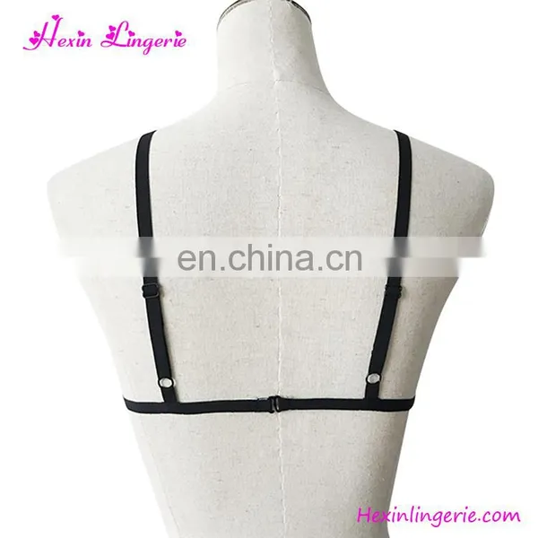 2017 Women Bra Elastic Flower Printed Harness Bralette Crop Top photo-4