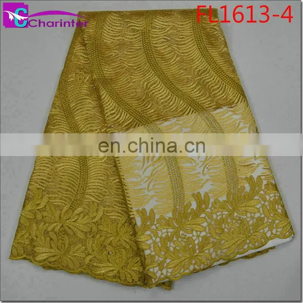 Hot Sale Charinter African French Lace Fabrics FL1613 photo-4