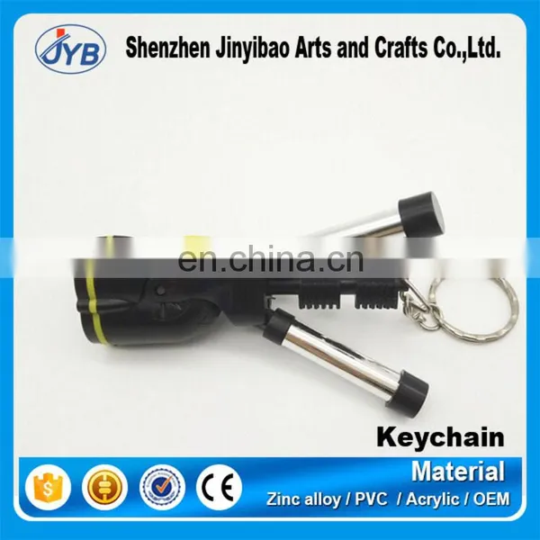Plastic Mini Flashlight Mini Flashlight Keychain Light Triangle Bracket Corner Folding Flashlight Key Chain photo-2