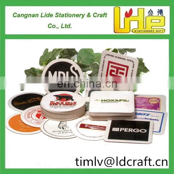 Customzied Mat Lamination Two Sides Printed Absorbent Paper Drink Coasters