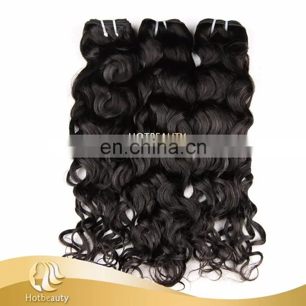 Bouncy Human Hair Italian Wave Tangle Free 100% Virgin Peruvian Human Hair Extension photo-3