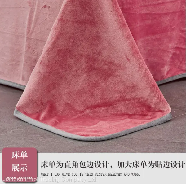 Thickened Flannel Velvet Bedding Set 4pcs photo-5