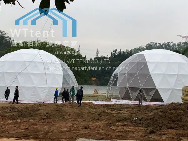 Customized 3-55m Diameter Outdoor Geodesic Dome Tent Used for Exhibition,festival,wedding,party,event photo-3