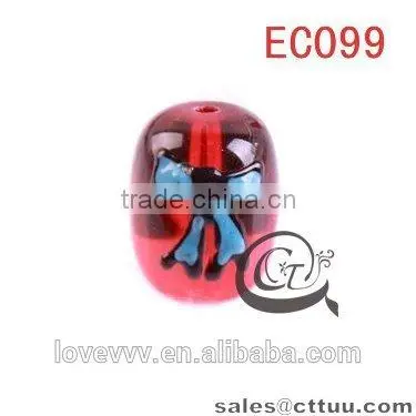 Wholesale Top Quantity Acrylic Pink Glass Round Beads EC096 (DIY) photo-4