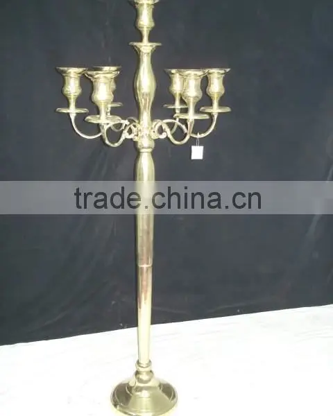 Chrome Plated Tall Wedding Decorative Candelabra photo-3