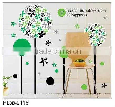 Creative Design Green Trees Home Decorative Wall Sticker For Home
