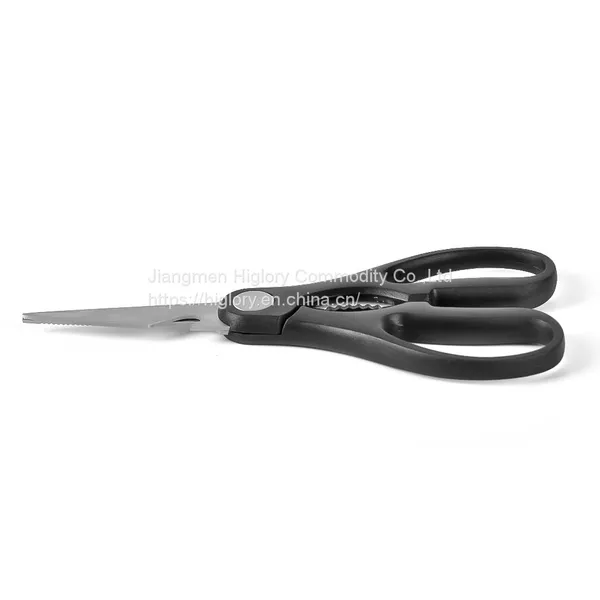 Kitchen Gadgets Tools Stainless Steel Meat Cutting Scissors Kitchen Shears Kitchen Scissors With Walnut Clamp photo-3