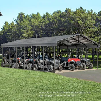 Hot Sell China Steel Structure Building Garage Customized and Prefabricated Garage photo-3