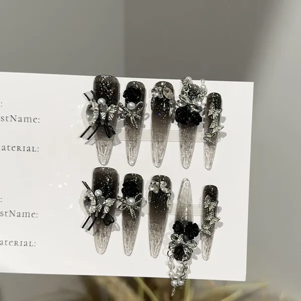 Portable Nail Art China Wholesale Press on Nails Fashion Beautiful False Nails