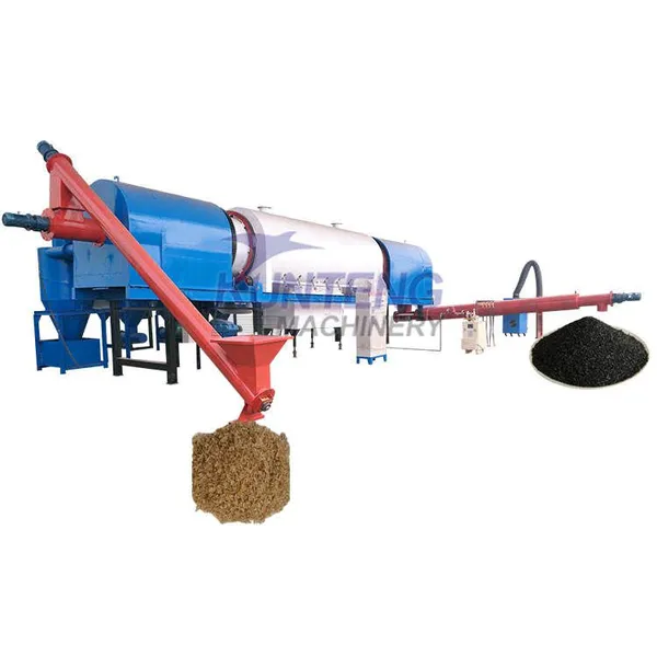 Waste Paper Sawdust Charcoal Making Machine Best Rotary Carbonization Furnace EPC