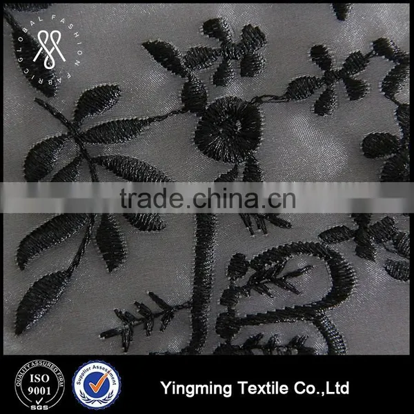 Wholesale Nylon Embroidered Organza Fabric for Fashion Garments,dress,skirt,wedding photo-2