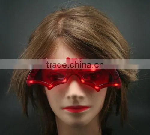 Flashing LED Glasses Halloween Bats Costume Accessory Party Glasses photo-3